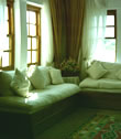 The living area in Denizati Villa